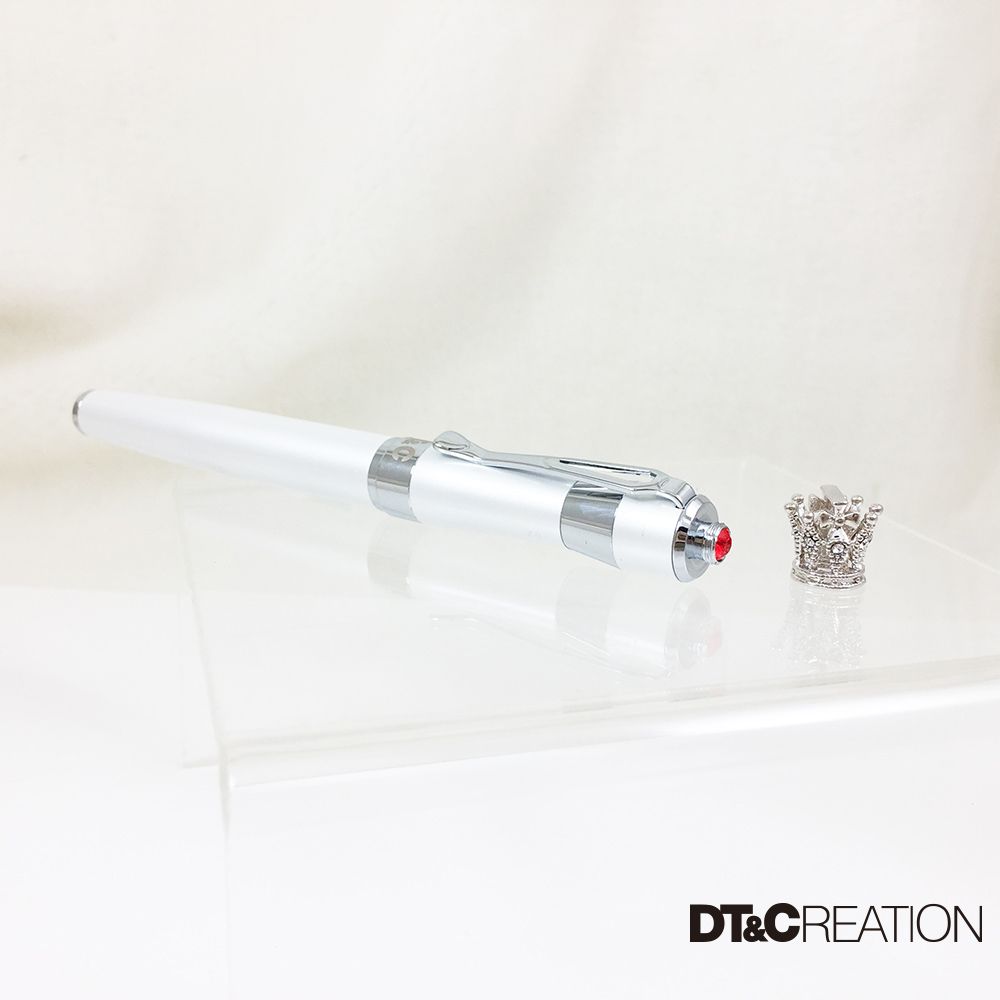 【DT&CREATION】龍行天下皇后鋼珠筆 - 白