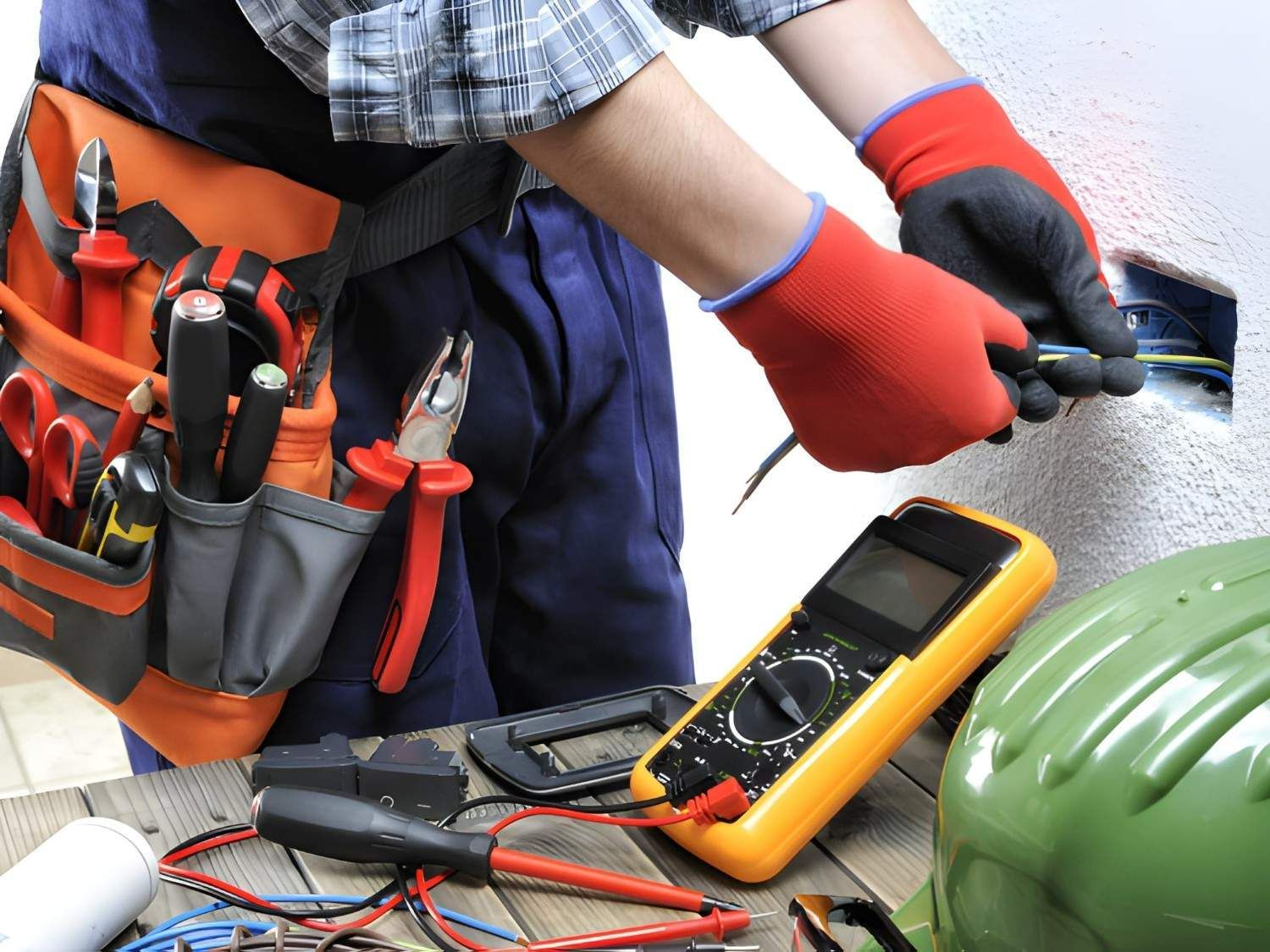 An Electrician Working on Wiring — Careda Air in Gerringong, NSW