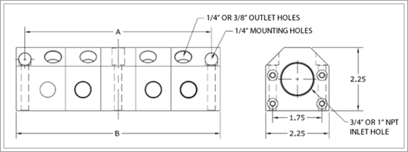 port to divide assembly