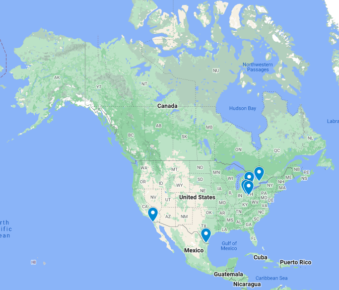 n america map