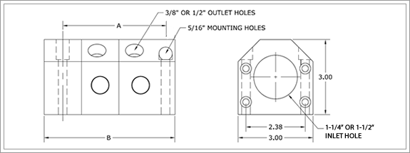 dimensions port to blank
