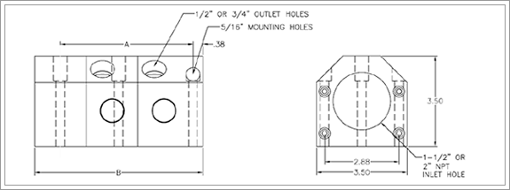 dimensions port to blank