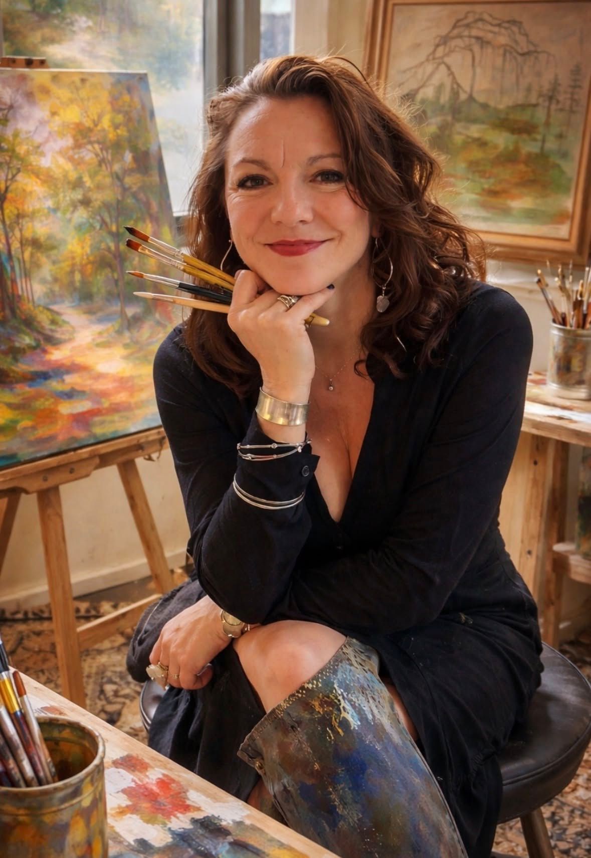 Kymberly Galland, owner of First Glance Florist & Creative Arts, inside the Cottonport shop