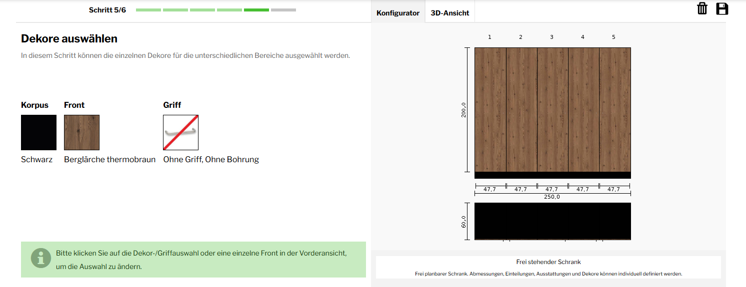 Eine große Holzplatte wird von einer CNC-Maschine mit Staubabsaugung zugeschnitten.