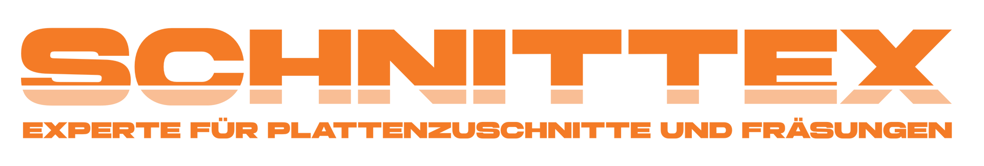 Orange wordmark “SCHNITTSTELLE” in bold italic text on a white background