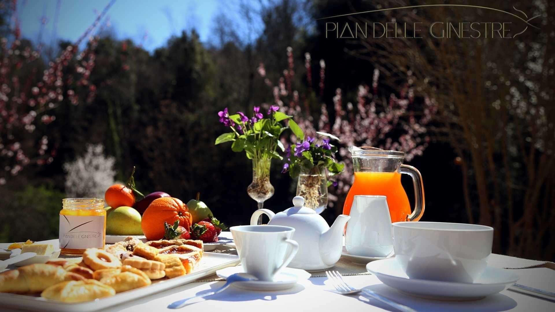 Colazioni e cene al Glamping Pian delle Ginestre