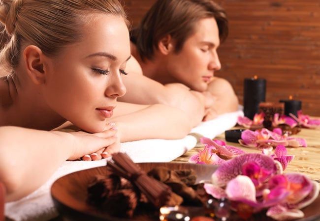 couple receiving a massage together