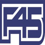 A blue and white logo for a company called k5.