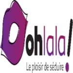 The logo for ohlala le plaisir de seduire is purple and black.