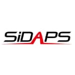 The logo for sidaps is black and red on a white background.