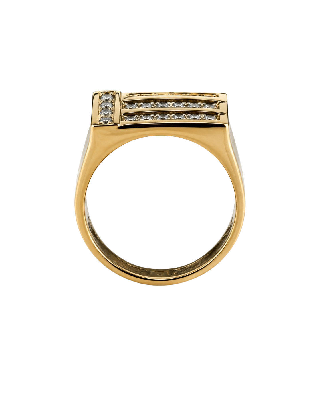 0.45ct Diamond Men's Ring 14K Yellow Gold