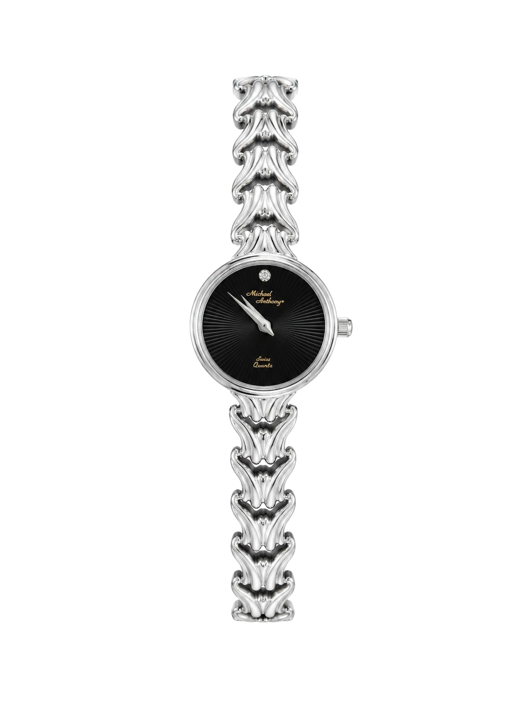 Michael Anthony Women’s Black-Dial Swiss Quartz Watch