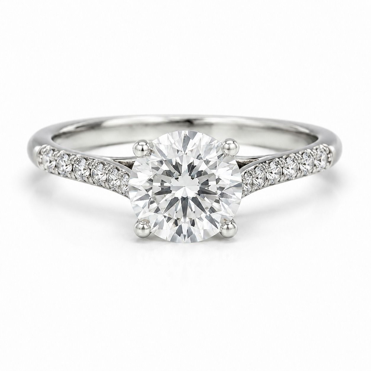 5.08ct Lab-Grown Diamond Engagement Ring - Hidden Halo