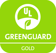 Green square with UL-certified logo and