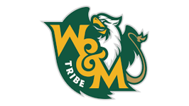 Green and gold William & Mary Tribe logo featuring the letters 