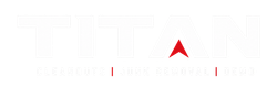 The Titan Junk logo in red, featuring the text