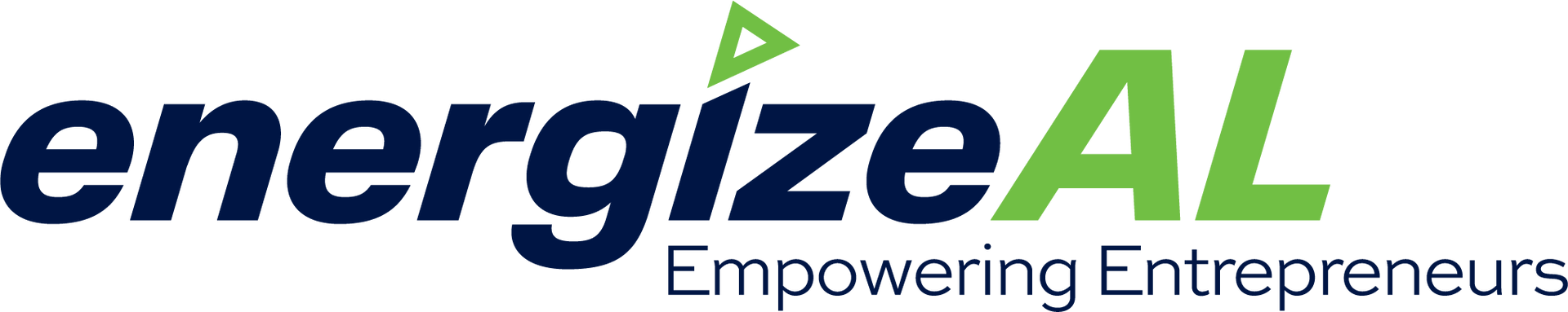 Blue and green energizeAL logo
