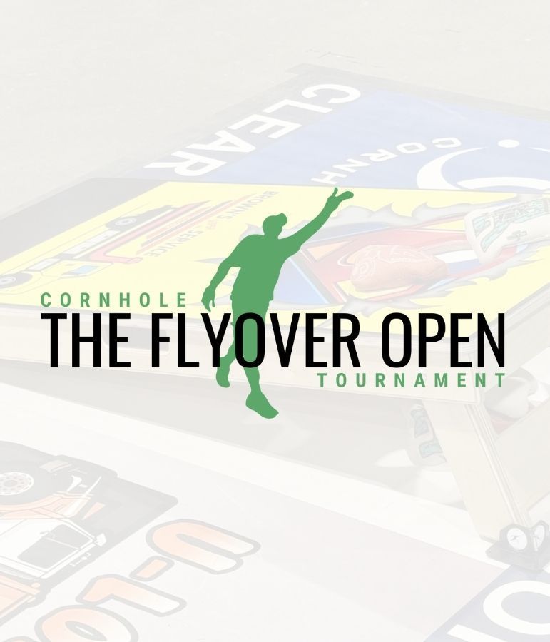 A poster for the flyover open tournament