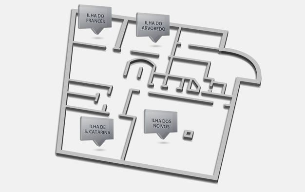 Planta das Salas de Eventos