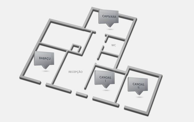 Planta das Salas de Eventos