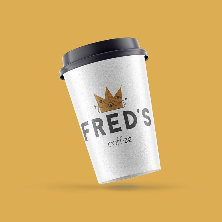 Fred's coffee branding by Danuta Mitule-Leite