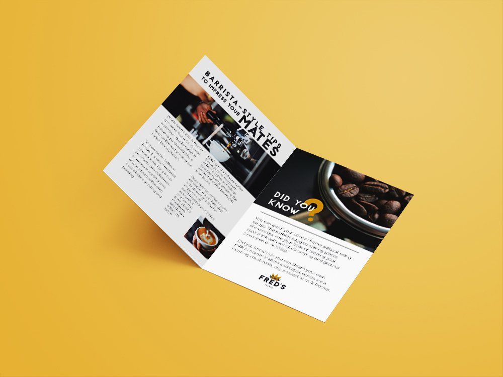 Fred's coffee branding by Danuta Mitule-Leite