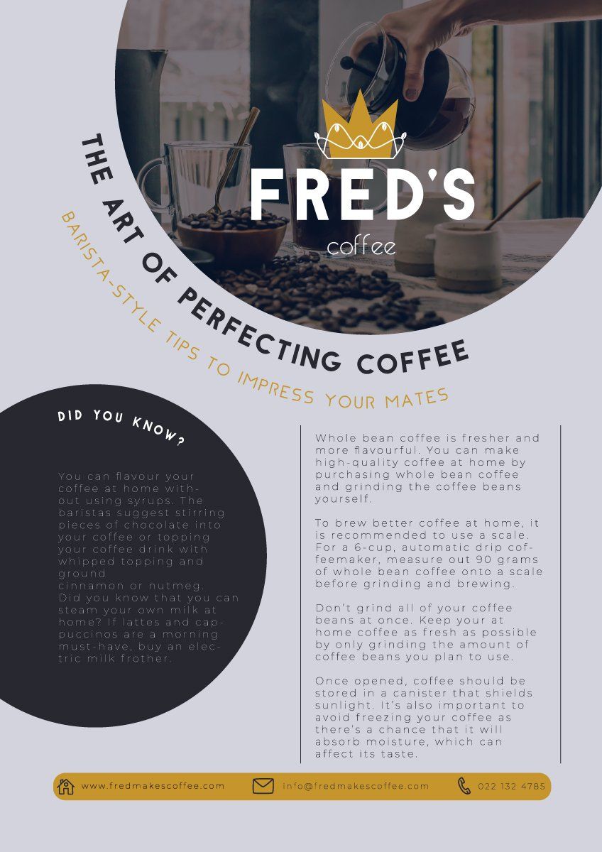 Fred's coffee branding by Danuta Mitule-Leite