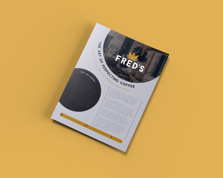 Fred's coffee branding by Danuta Mitule-Leite