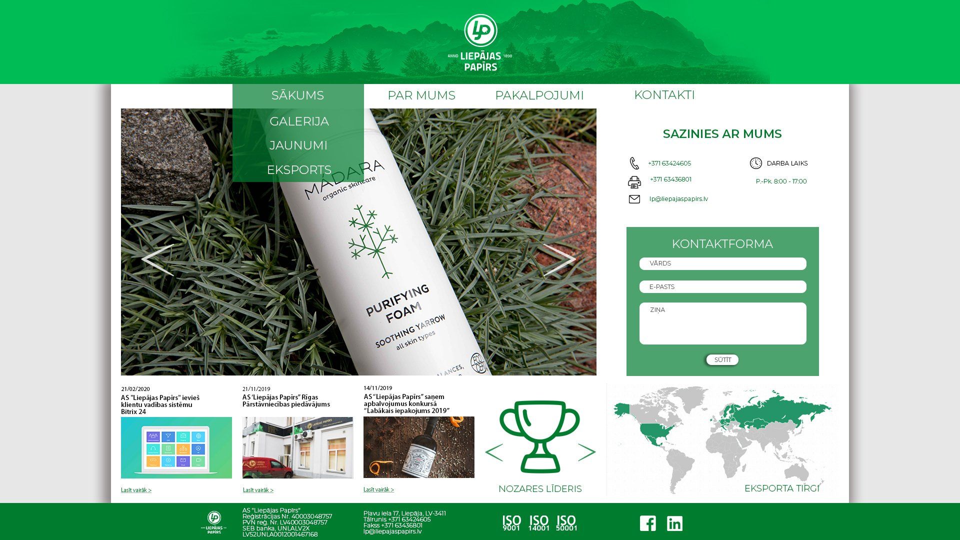 Mock website by Danuta Mitule-Leite