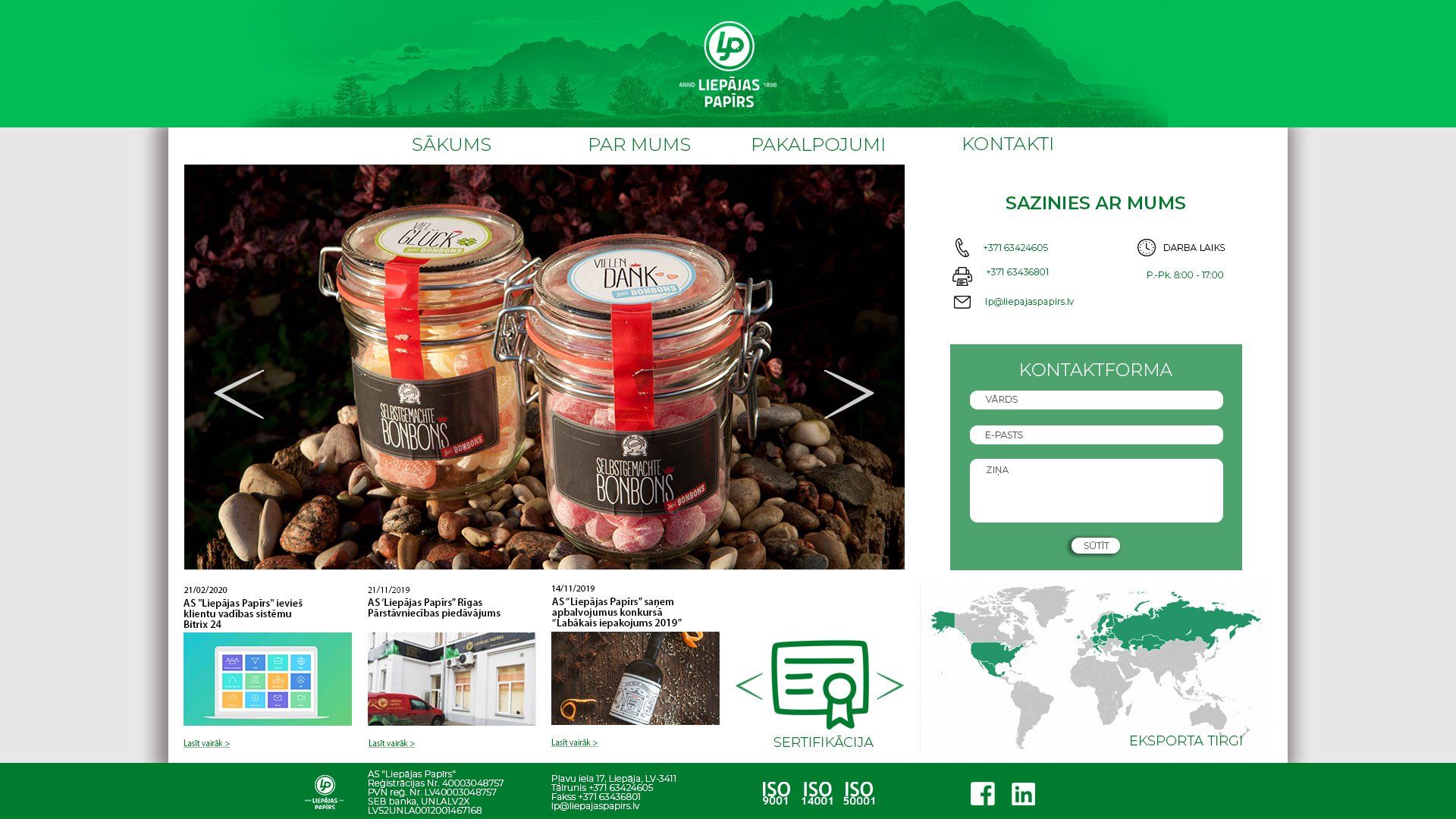 Mock website by Danuta Mitule-Leite