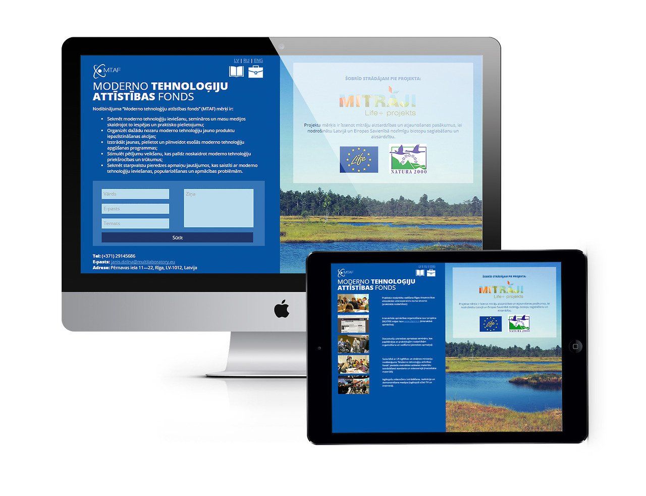 MTAF website desgin by Danuta Mitule-Leite