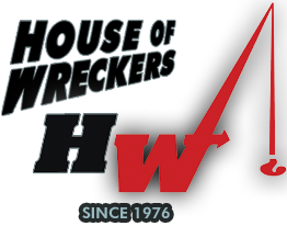 House of Wreckers logo with black and red “HW” and “Since 1976” text