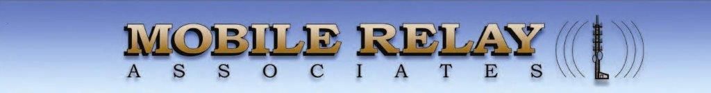 Mobile Relay Associates logo in gold and black on a light blue background