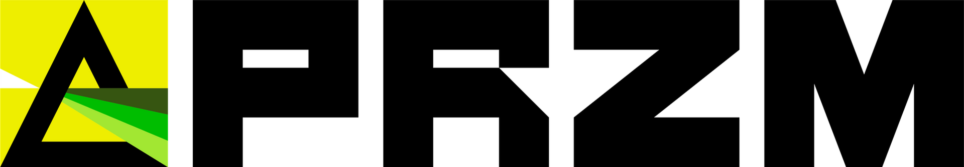 Black and neon green stylized “APRYM” logo on a white background