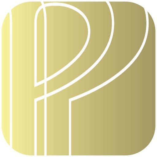 Stylized white “P” on a pale yellow gradient rounded-square background