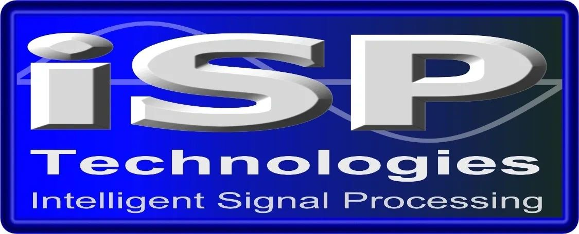 The logo for isp technologies intelligent signal processing