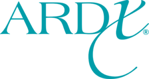 Blue “ARDY” logo with a stylized turquoise C swoosh