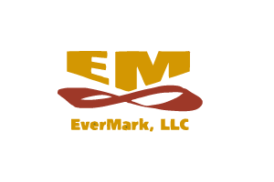 EverMark, LLC logo in gold and red on a white background