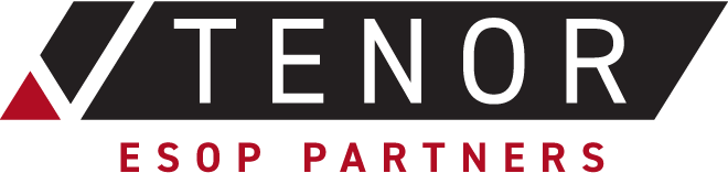 Tenor ESOP Partners logo in black, white, and red on a light background
