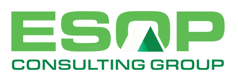 ESAP Consulting Group logo in green with stylized letters and mountain peak icon