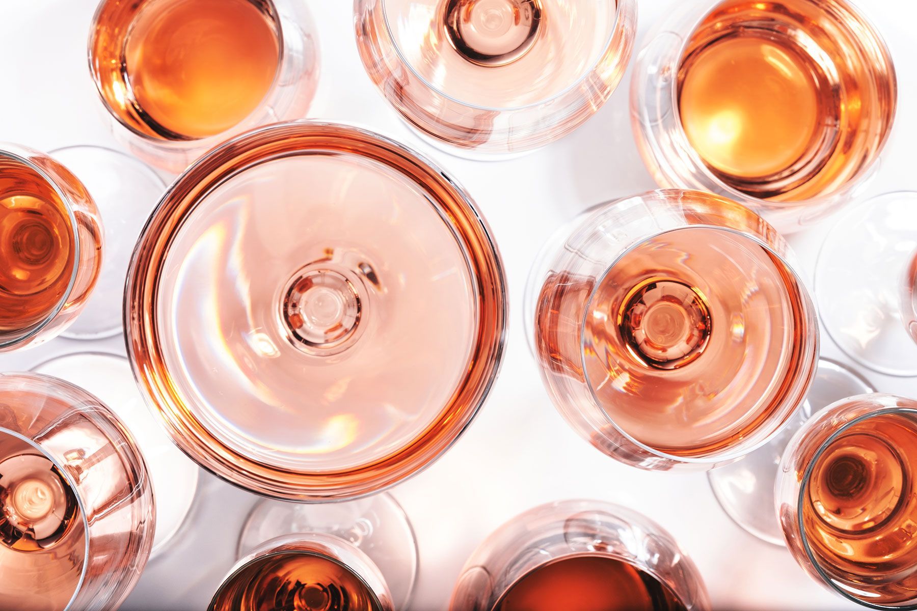 bottiglie vini rosè