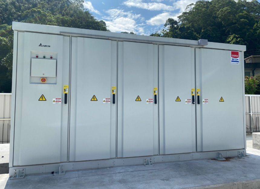 儲能實績：苗栗 2.5MW/2.6MWh 
