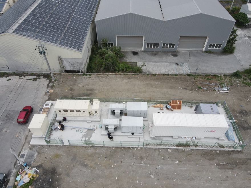 儲能實績：苗栗 2.5MW/2.6MWh 