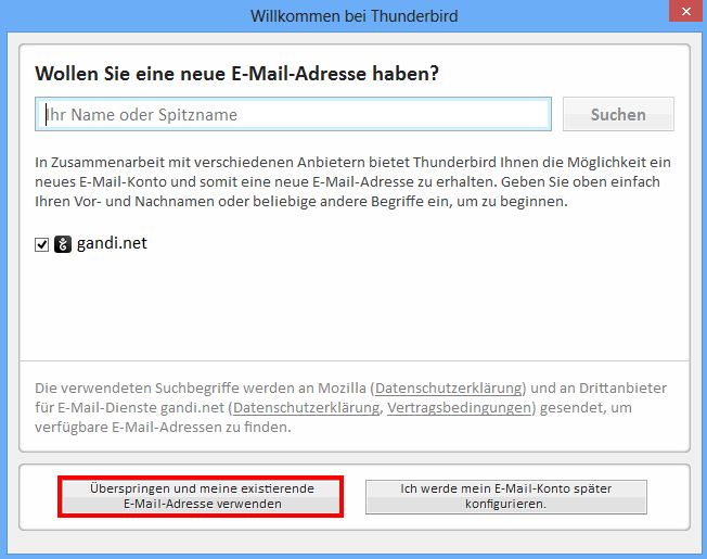 Email Einrichten Thunderbird