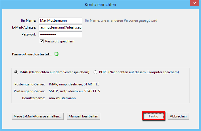 Email Einrichten Thunderbird