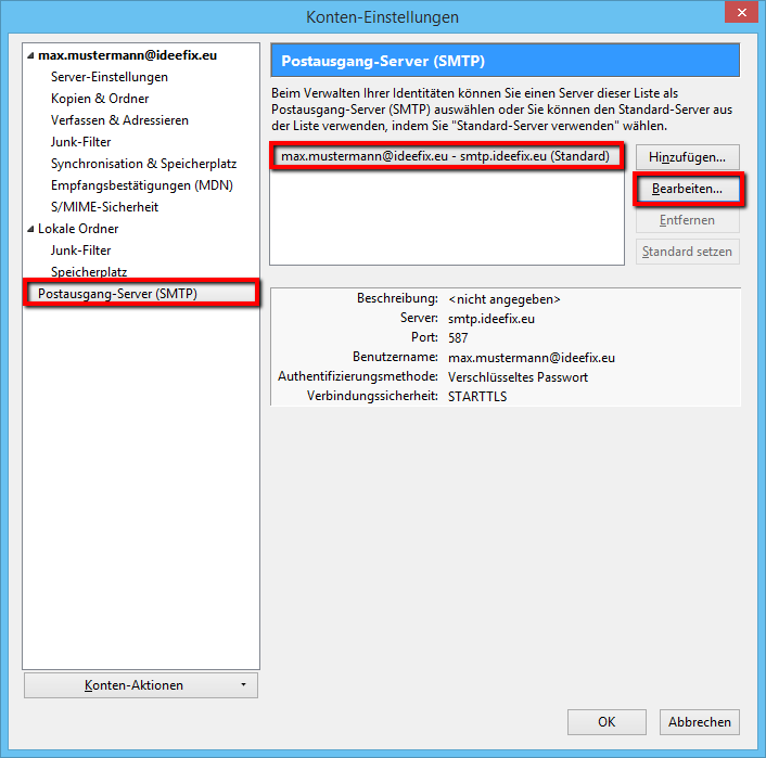 Email Einrichten Thunderbird
