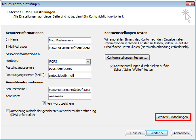 Anleitung Outlook