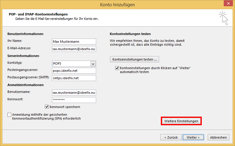 Anleitung Outlook