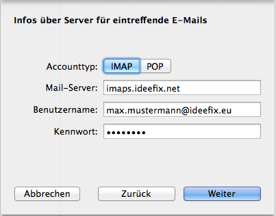 Email Apple einrichten