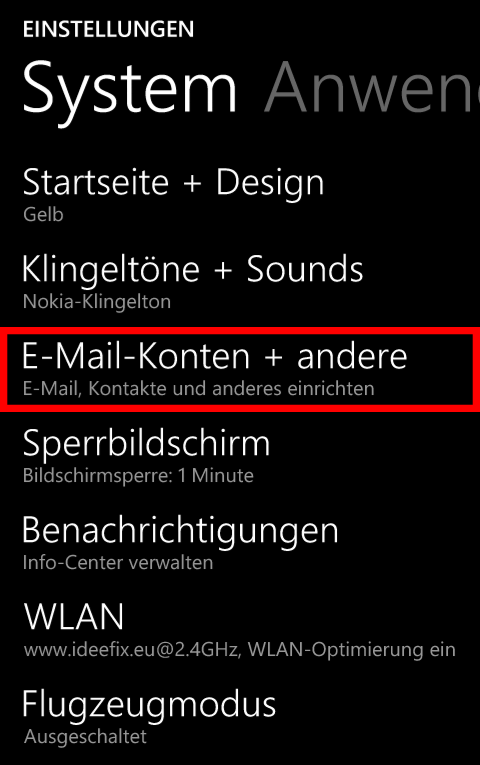 Email Einrichtung Windows